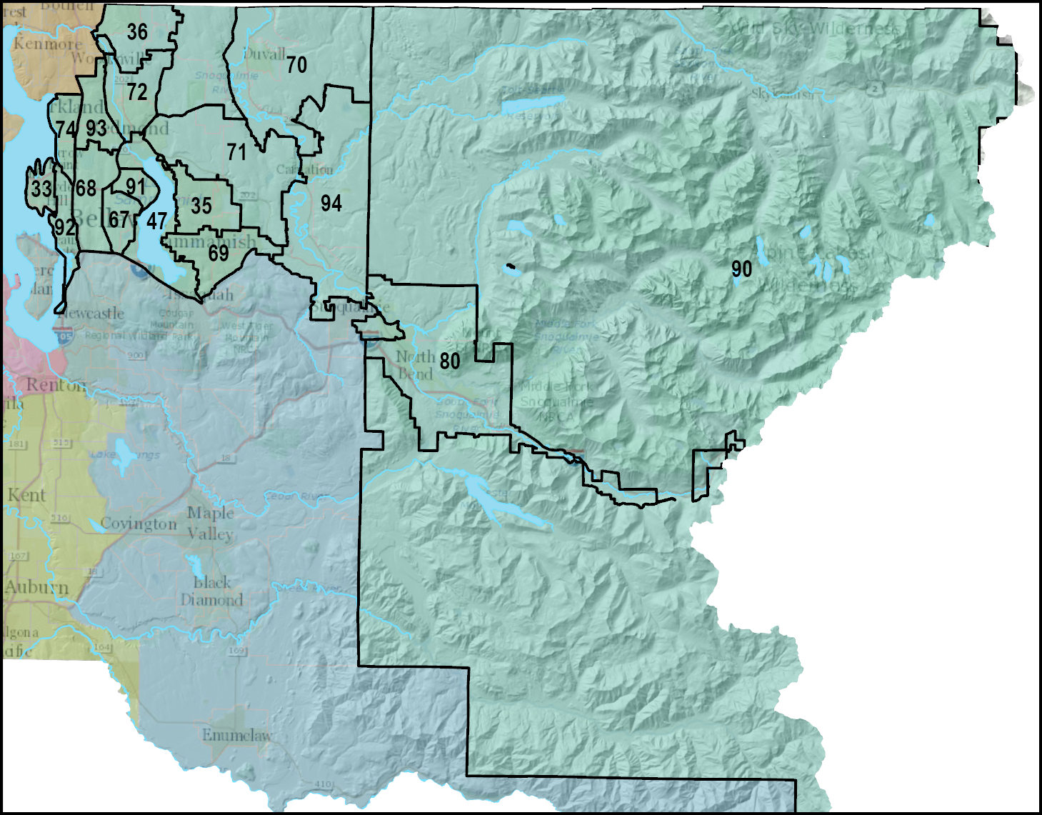 Image map of SE district